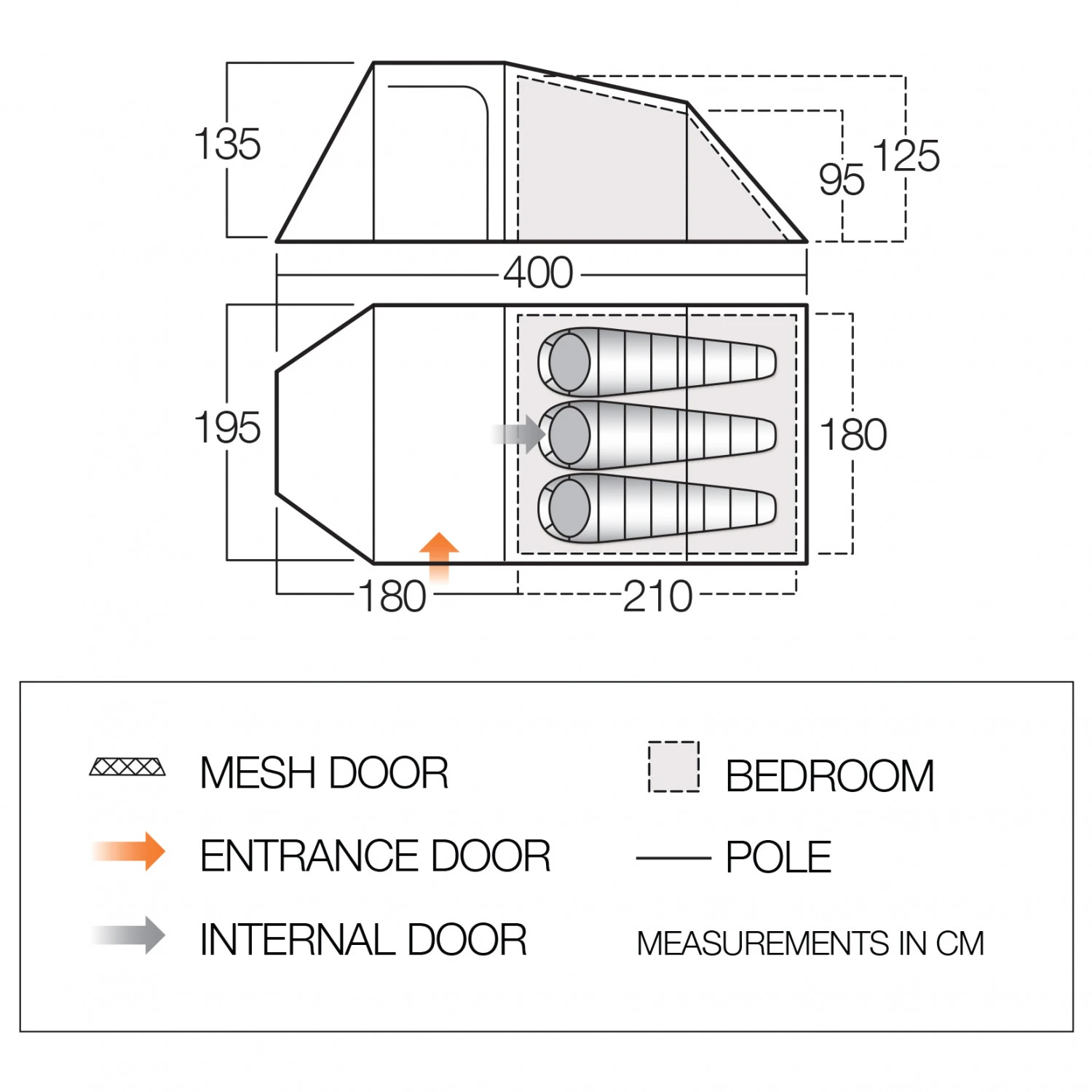 Vango Skye 300 - 3-Personen Zelt – Bild 2