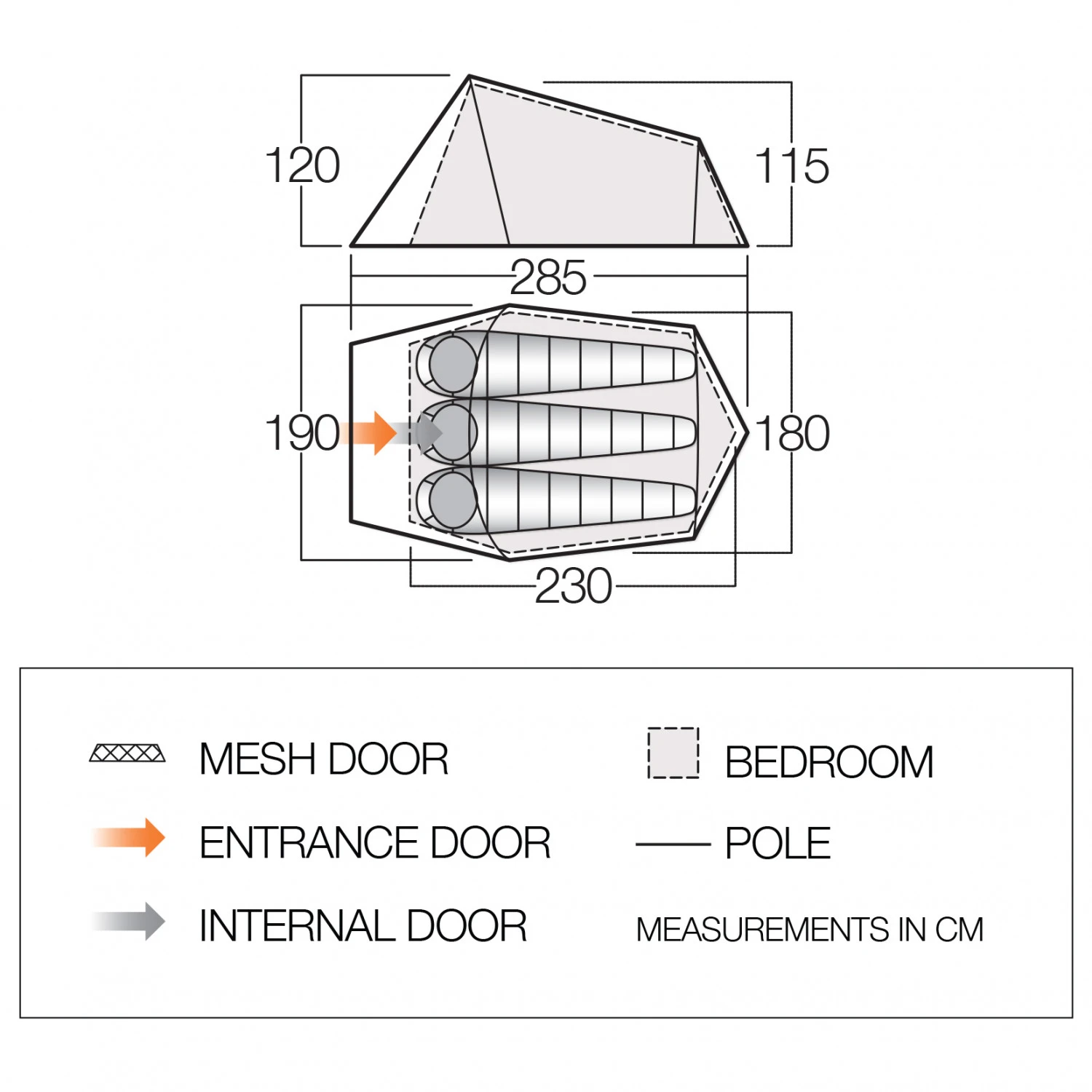 Vango Soul 300 - 3-Personen Zelt – Bild 2